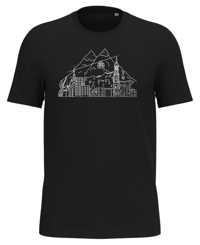 T-Shirt Hamburg trifft Alpen