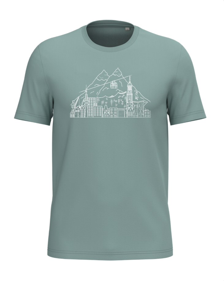 T-Shirt Hamburg trifft Alpen