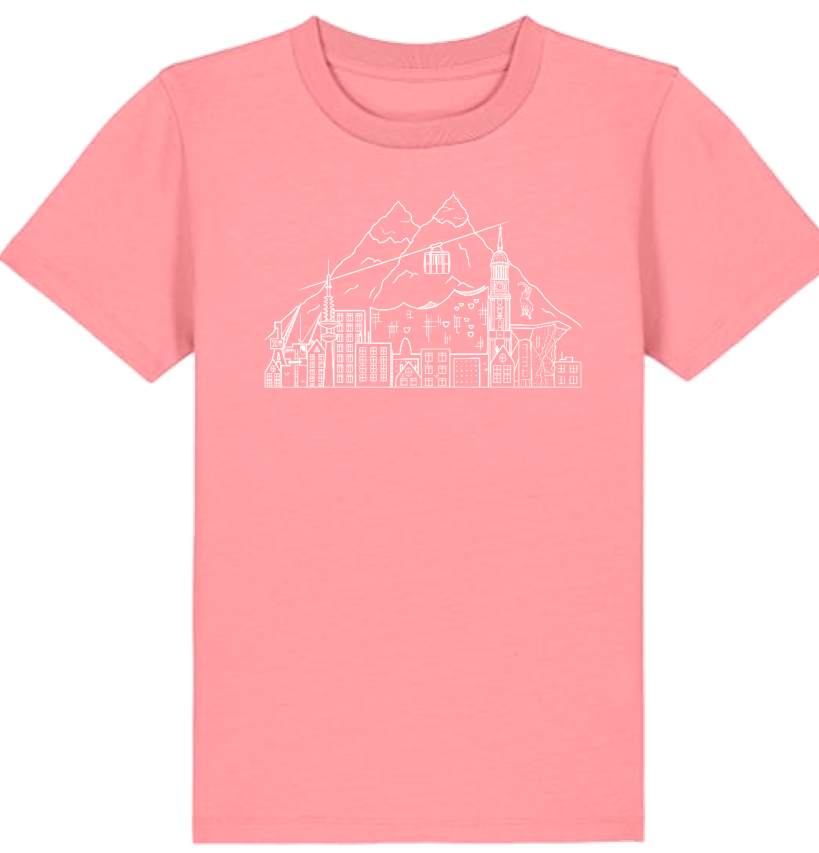 T-Shirt für Kinder Hamburg trifft Alpen
