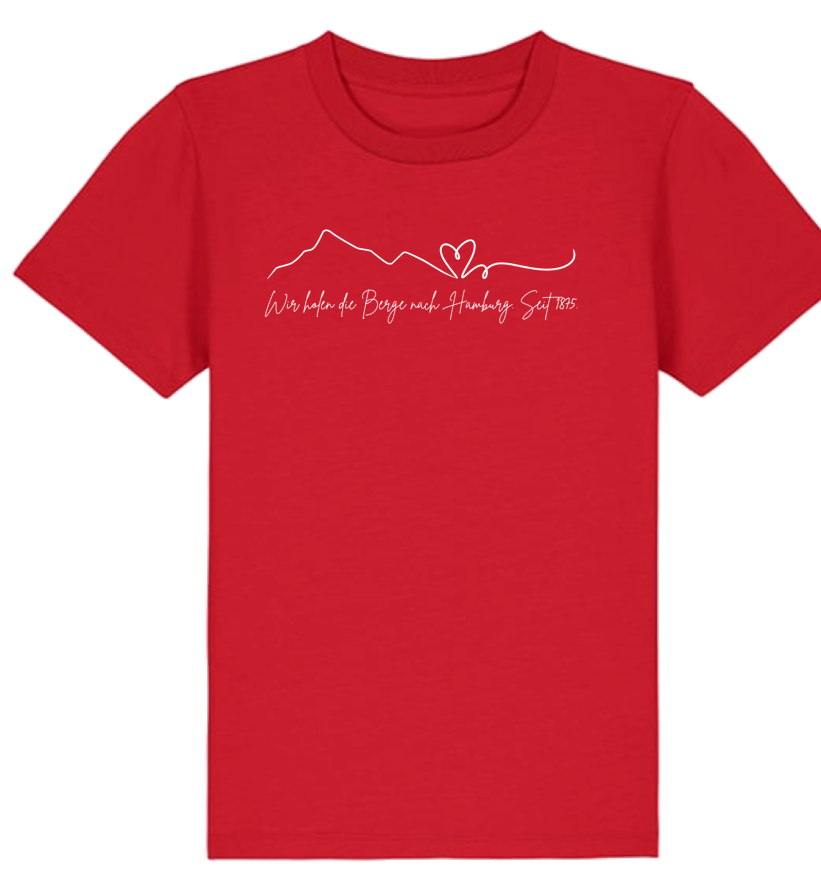 T-Shirt für Kinder Berge und Herz