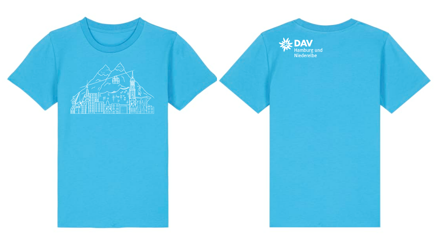 T-Shirt für Kinder Hamburg trifft Alpen