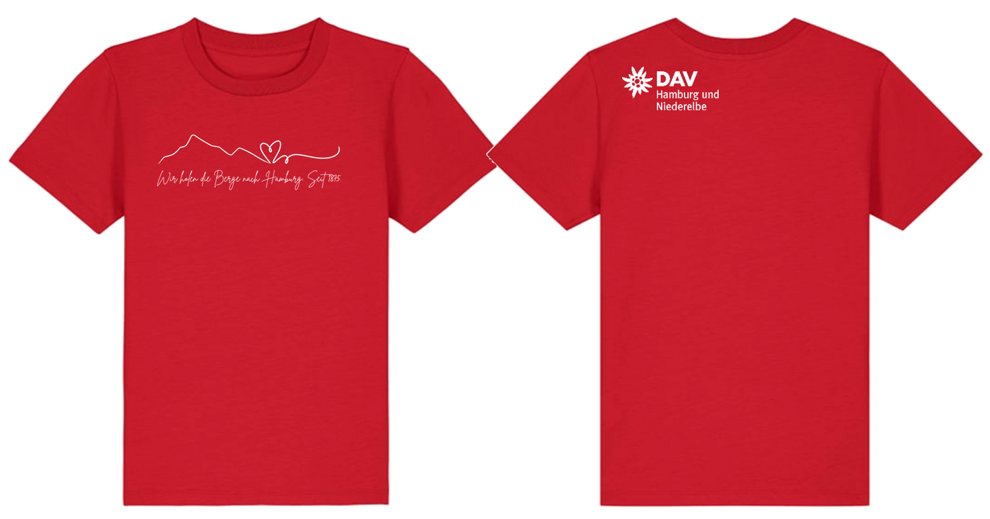 T-Shirt für Kinder Berge und Herz