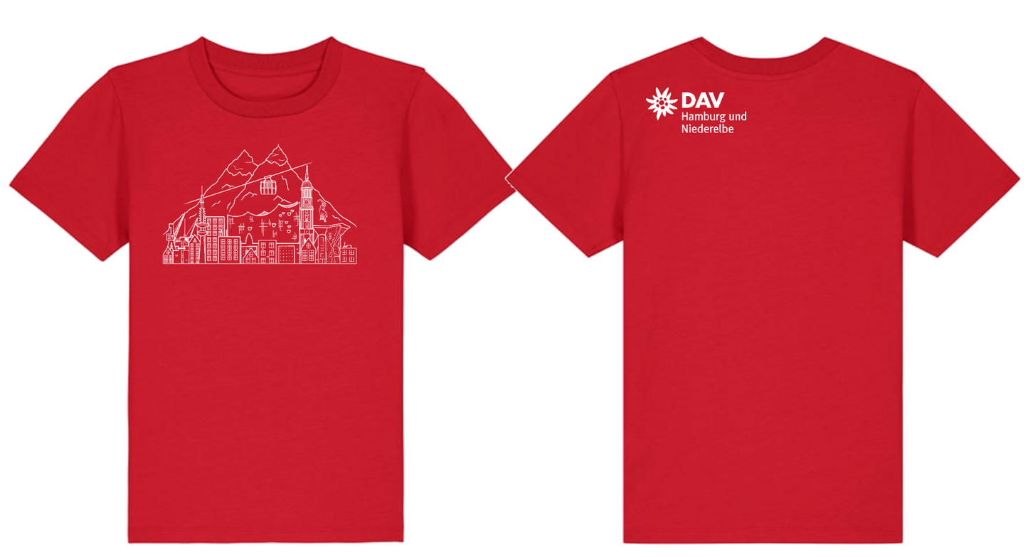 T-Shirt für Kinder Hamburg trifft Alpen
