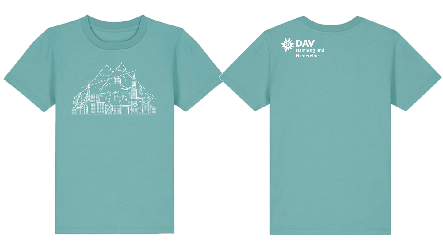 T-Shirt für Kinder Hamburg trifft Alpen