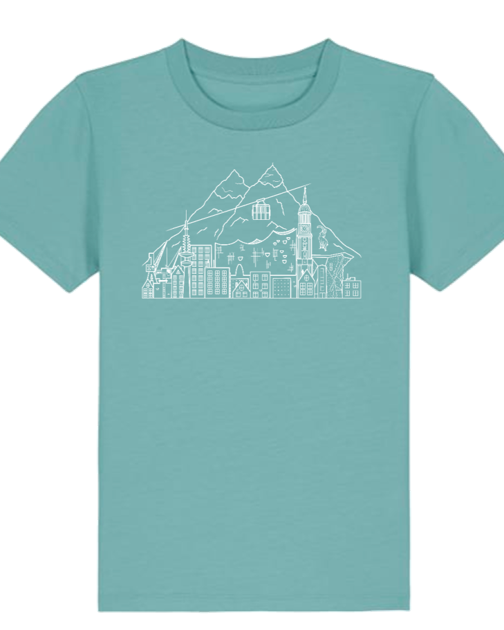 T-Shirt für Kinder Hamburg trifft Alpen