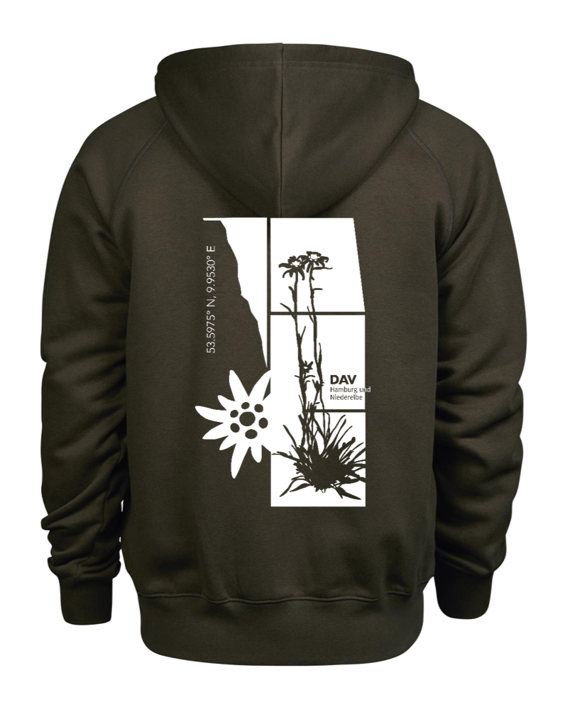 Zip Hoodie Men Edelweiß