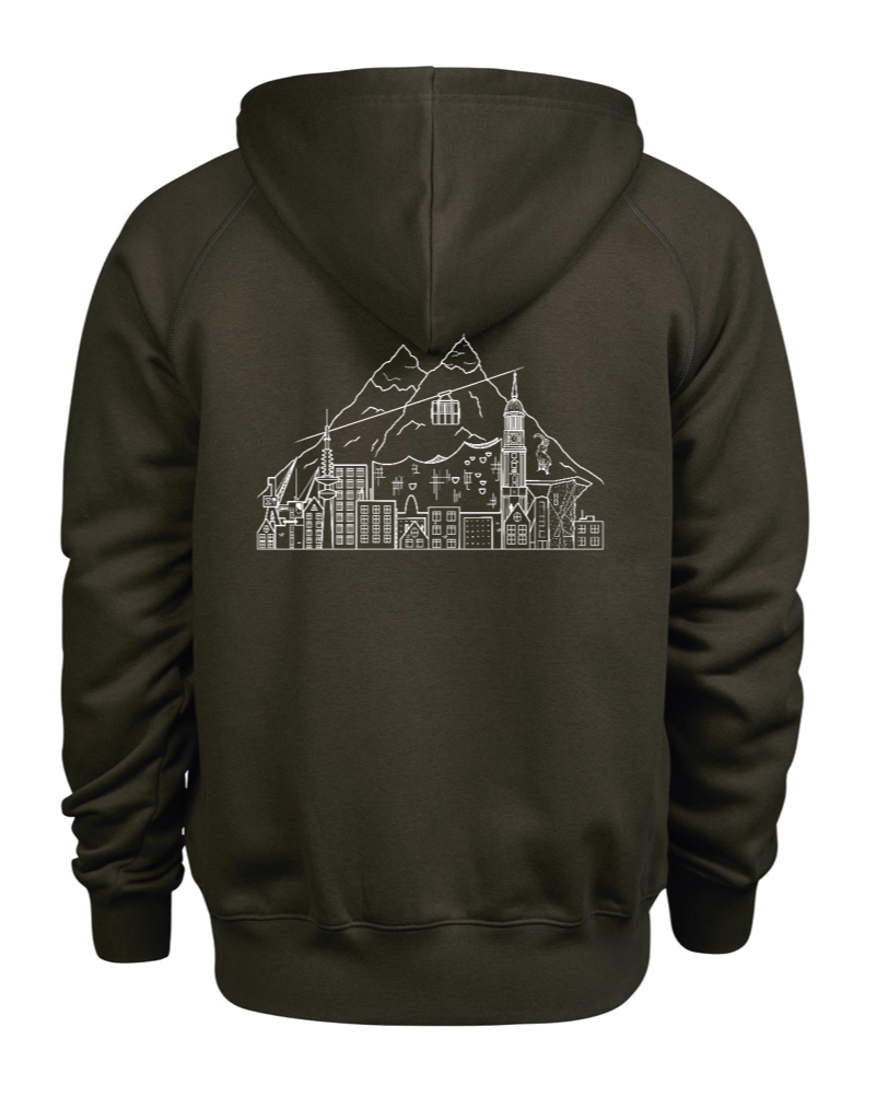 Zip Hoodie Men Hamburg trifft Alpen