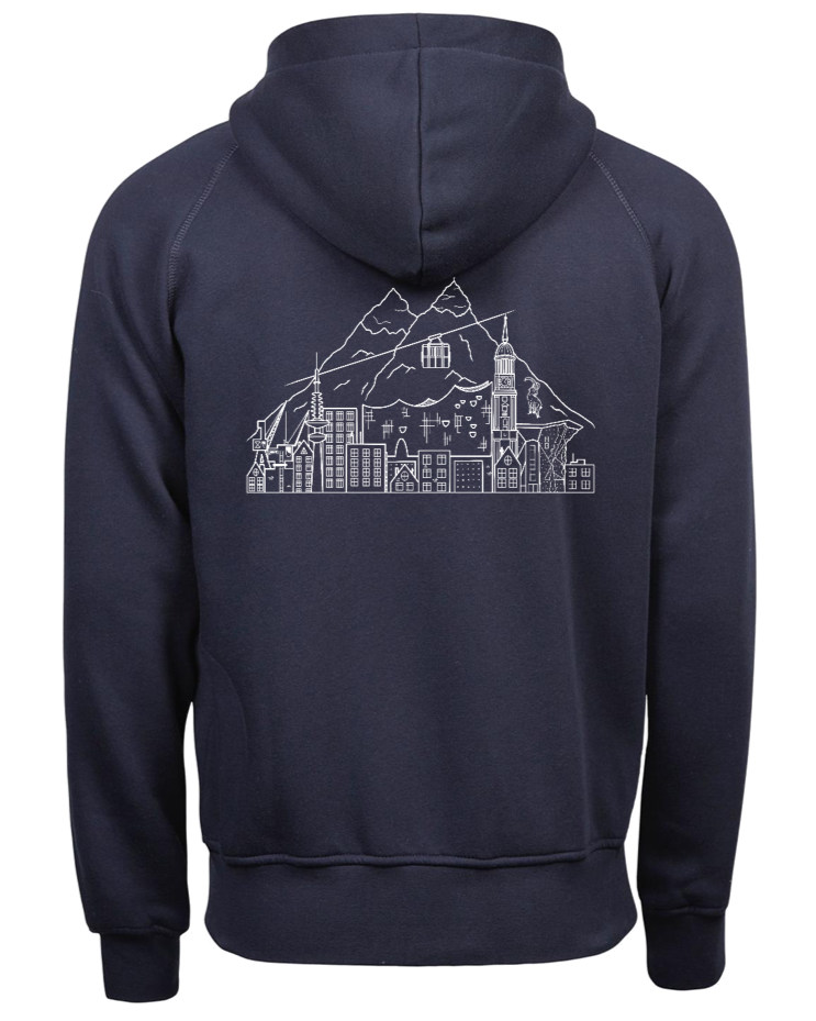 Zip Hoodie Men Hamburg trifft Alpen