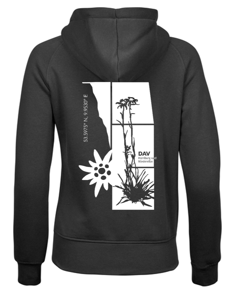 Zip Hoodie Women Edelweiß