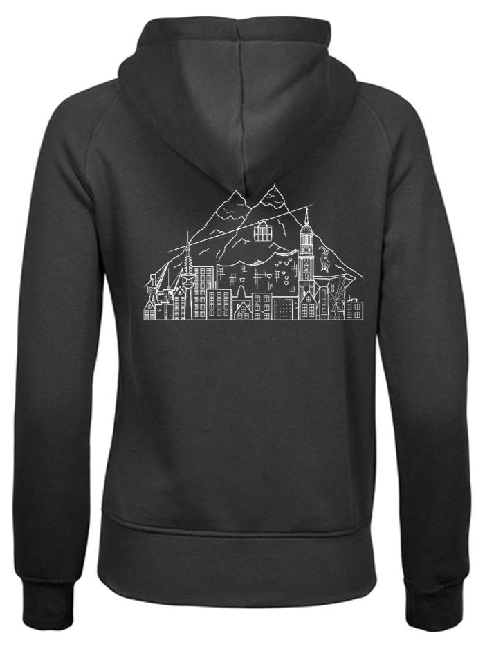 Zip Hoodie Women Hamburg trifft Alpen